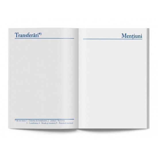 Carnet de elev pentru școala postliceală Carnet de elev pentru școala postliceală