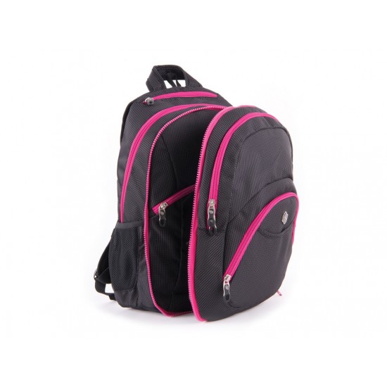 Rucsac 2 în 1 Teens Pink Black Dot