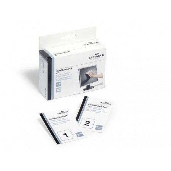 Șervețele umede/uscate 10/set, Durable Șervețele umede/uscate 10/set, Durable