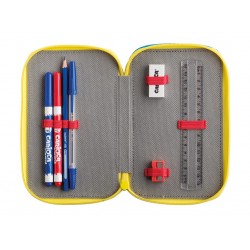 Penar Carioca Color Fabric cu trei compartimente Penar Carioca Color Fabric cu trei compartimente