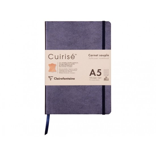 Notebook cu copertă moale din piele Cuirise, A5, Clairefontaine