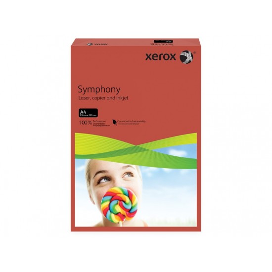 Carton color A4 Xerox Symphony Intens 160 g/mp, 250 coli/top