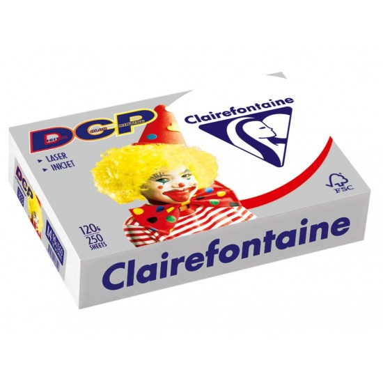 Hârtie A4, 120 g/mp, 5 culori/ top , Clairefontaine  250 coli/top