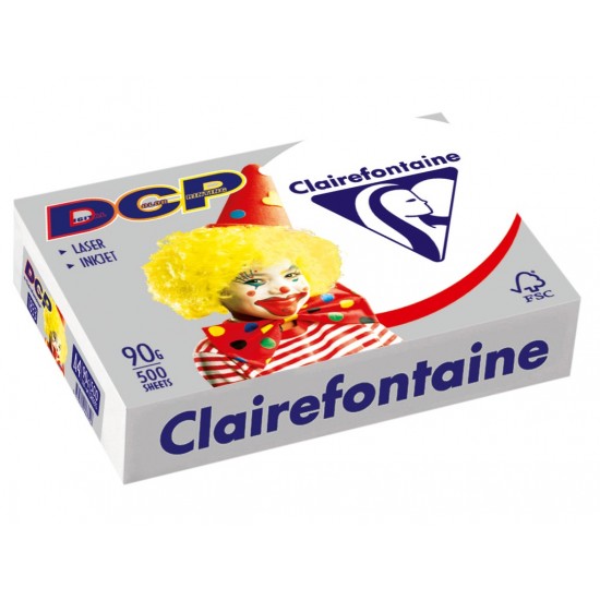 Hârtie A4, 90g/mp, 5 culori/top, Clairefontaine, 500 coli/top 