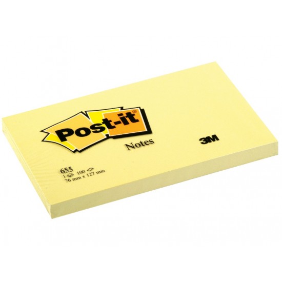 Notes adeziv Post-it® Canary Yellow™ 76 x 127 mm Notes adeziv Post-it® Canary Yellow™ 76 x 127 mm