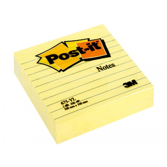 Notes adeziv Post-it® Canary Yellow™ liniat Notes adeziv Post-it® Canary Yellow™ liniat