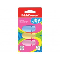 Set ascuțitoare din plastic Erich Krause Joy, 3 buc Set ascuțitoare din plastic Erich Krause Joy, 3 buc