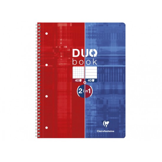 Caiet reversibil cu spiră Duo book, Clairefontaine