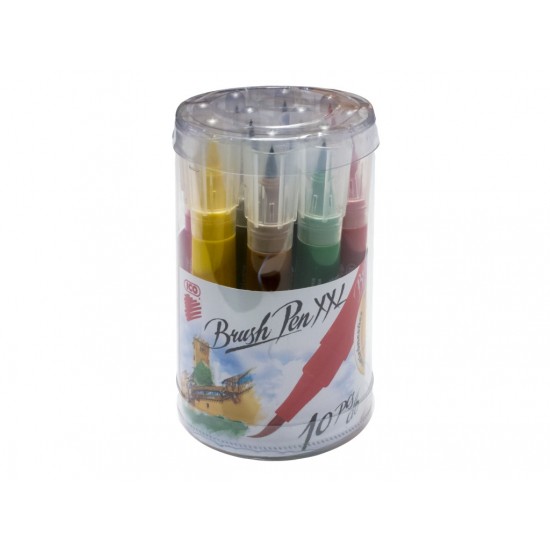 Carioca tip pensulă ICO XXL 10/set Carioca tip pensulă ICO XXL 10/set
