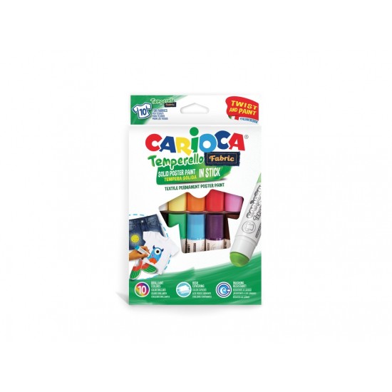 Creion-tempera Temperello Fabric Carioca 10/set