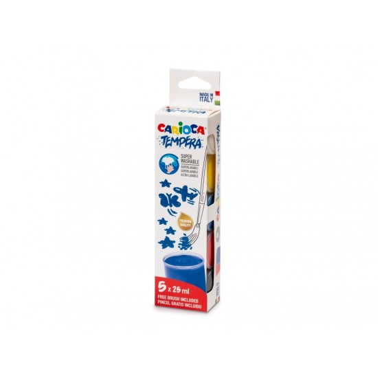 [APERTA] Acuarele tempera Carioca 5x25 ml set
