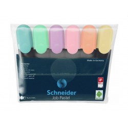 Textmarker Schneider Job Pastel 6/set