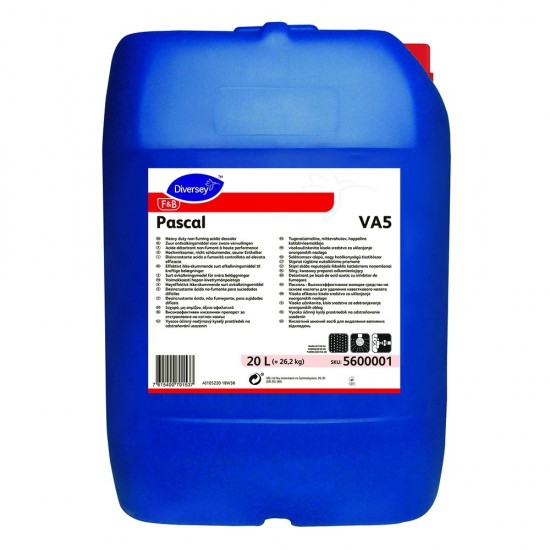 Detergent detartrant puternic Pascal, Diversey, 26.2 kg Detergent detartrant puternic Pascal, Diversey, 26.2 kg