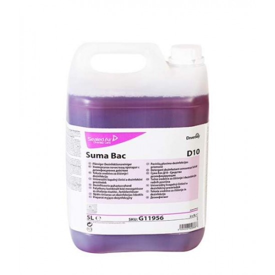 Detergent dezinfectant bucatarie SUMA Bac D10, Diversey, 5L