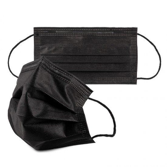Masca protectie TIP II R - 40 buc /cu 4 STRATURI - culoare NEGRU Masca protectie TIP II R - 40 buc /cu 4 STRATURI - culoare NEGRU