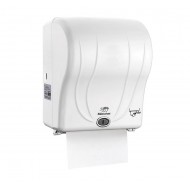 Dispenser electric pentru rola prosop hartie, 21 cm, Alb Dispenser electric pentru rola prosop hartie, 21 cm, Alb