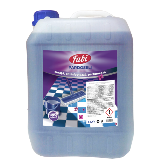 Detergent dezinfectant parfumat pentru pardoseli, Fabi, 5L