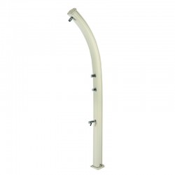 Dus solar aluminiu pentru exterior cu cap de dus si robinet cu buton cu autoînchidere, Idral Dus solar aluminiu pentru exterior cu cap de dus si robinet cu buton cu autoînchidere, Idral