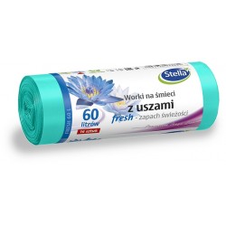 STELLA SACI MENAJ FRESH LDPE 60L 16/set cu ur STELLA SACI MENAJ FRESH LDPE 60L 16/set cu ur