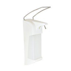 Dozator sapun sau dezinfectant pentru spital, 1000ml, ABS, maneta din otel inoxidabil, Nofer
