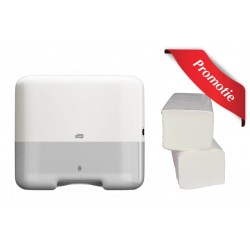 Pachet dispenser TORK si consumabil prosoape pliate Pachet dispenser TORK si consumabil prosoape pliate