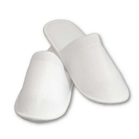 Papuci dama inchisi in fata, frotir, talpa 5mm Papuci dama inchisi in fata, frotir, talpa 5mm