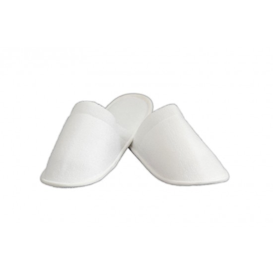 Papuci dama inchisi in fata, frotir, talpa 5mm Papuci dama inchisi in fata, frotir, talpa 5mm