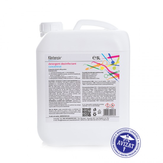 KLINTENSIV® - Detergent dezinfectant concentrat 5000 ml KLINTENSIV® - Detergent dezinfectant concentrat 5000 ml