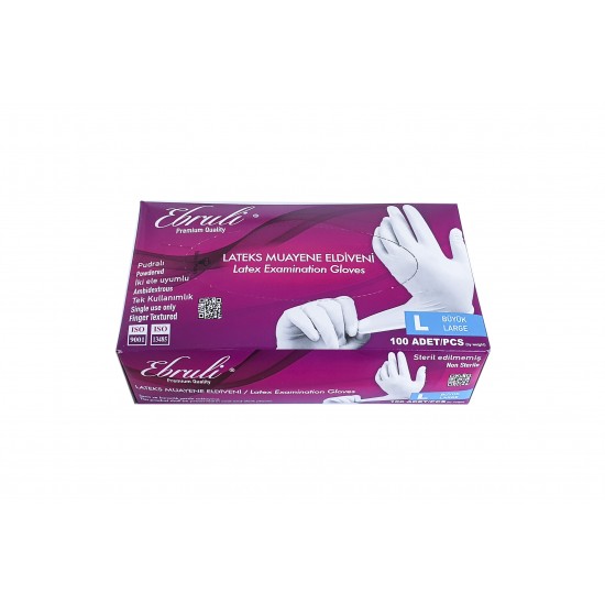 Manusi din Latex usor pudrate, 100 buc./cutie, culoare alba Manusi din Latex usor pudrate, 100 buc./cutie, culoare alba