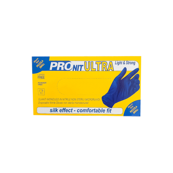 Manusi nitril de protectie, nepudrate, 100buc/cutie, albastre, marime M Manusi nitril de protectie, nepudrate, 100buc/cutie, albastre, marime M