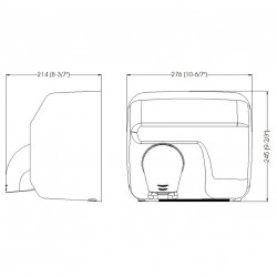 Uscator de maini actionare cu senzor, SANIFLOW Mediclinics, negru Uscator de maini actionare cu senzor, SANIFLOW Mediclinics, negru