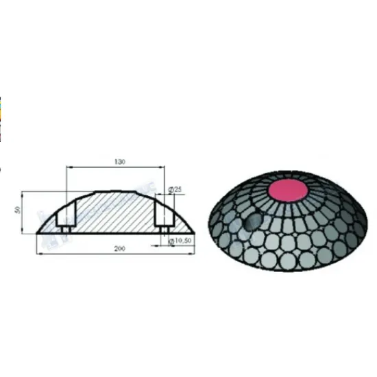 Limitator de viteza tip calota sferica D200x50mm