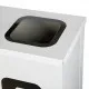 Coș de reciclare alb otel cu acoperire organica, cu 3 compartimente 3x60L – 180 litri Coș de reciclare alb otel cu acoperire organica, cu 3 compartimente 3x60L – 180 litri