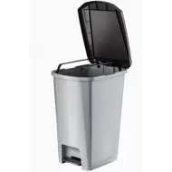 Cos de gunoi, din plastic, cu pedala, AQAS