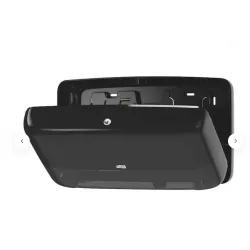 Dispenser de hârtie igienică Tork Twin Mini Jumbo, negru, T2 Dispenser de hârtie igienică Tork Twin Mini Jumbo, negru, T2