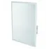 Oglinda cu rama de inox, basculanta, montare pe perete, grosime sticla 5 mm, rama - alba, elemente de fixare antifurt, Mediclinics, 50x70cm