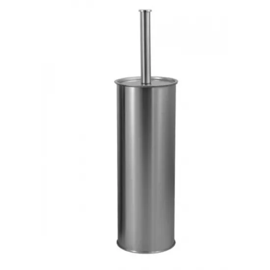 Nofer Classic Perie WC cu suport, montaj pe perete, inox