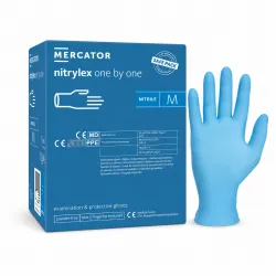 Manusi examinare din nitril albastre, nepudrate Nitrylex ONE by ONE 200buc/ cutie compatibile cu dispenserul SANMRC.KEUR010 Manusi examinare din nitril albastre, nepudrate Nitrylex ONE by ONE 200buc/ cutie compatibile cu dispenserul SANMRC.KEUR010