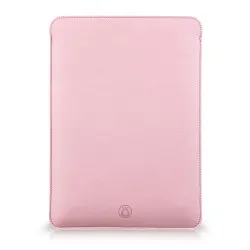 Husa laptop, MacBook 13 inch, UNIKA, piele PU cu lana din fibre naturale, roz