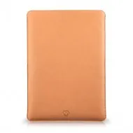 Husa laptop, MacBook 13 inch, UNIKA, piele PU cu lana din fibre naturale, bej