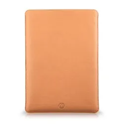 Husa laptop, MacBook 13 inch, UNIKA, piele PU cu lana din fibre naturale, bej