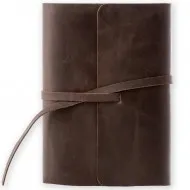 Jurnal piele naturala Vintage, 354 pagini, bloc detasabil, cutie cadou, lucrat manual, maro