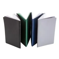 Notes Pastel, piele, 12,5x20 cm, velin, albastru Notes Pastel, piele, 12,5x20 cm, velin, albastru