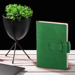 Notes Ravelo, piele, A5, liniat ivory, verde Notes Ravelo, piele, A5, liniat ivory, verde