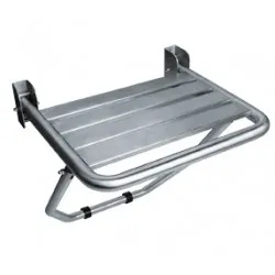 Scaun pliant cu suport, inox satinat, Mediclinics Scaun pliant cu suport, inox satinat, Mediclinics