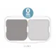 Cos gunoi Bo cu pedala, 2 x 30L - Alb Cos gunoi Bo cu pedala, 2 x 30L - Alb