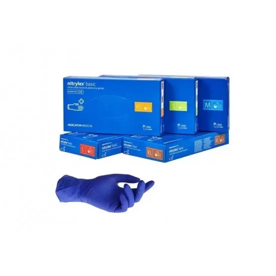 Manusi examinare si protectie Nitrylex Basic, 100 buc/cutie Manusi examinare si protectie Nitrylex Basic, 100 buc/cutie