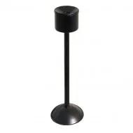 ﻿Scrumiera neagra metalica cu picior