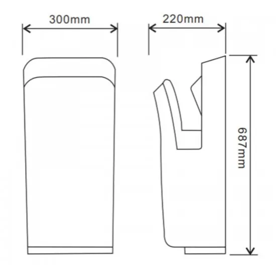 USCATOR VERTICAL DE MAINI JET LIMPIO HD 75WA ALB
