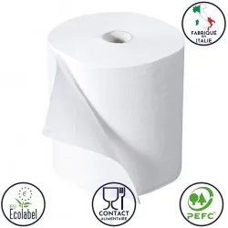 Rola prosoape cu derulare centrala, in 2 straturi, alb, 108 m, 450 portii, Celtex 3232S